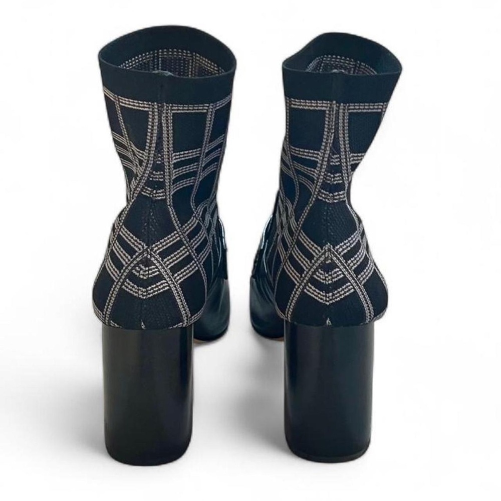 Louise et Cie Izel Sock Bootie Black Leather Size 8.5 / 38.5 - Picture 3 of 6